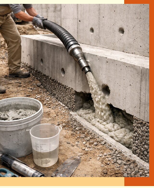 Заполнение полостей фундамента в Ноябрьске от 6888 руб. под ключ | ТепломастерНбс