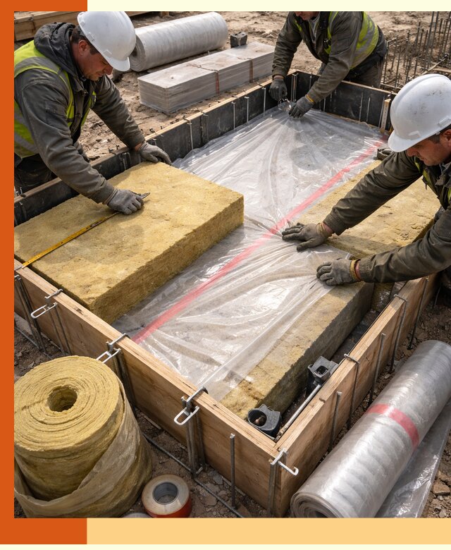 Теплоизоляция опалубки для строительства в Ноябрьске