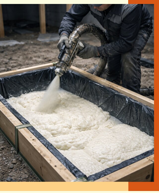 Заливка ППУ в формы в Ноябрьске от 2533 руб. — утепление форм под ключ | ТепломастерНбс