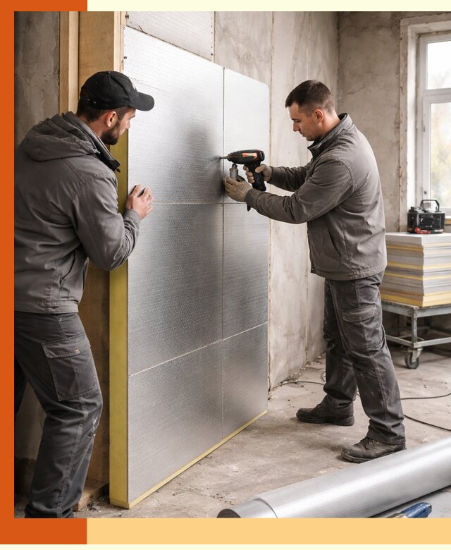 Утепление PIR панелями домов и зданий в Ноябрьске