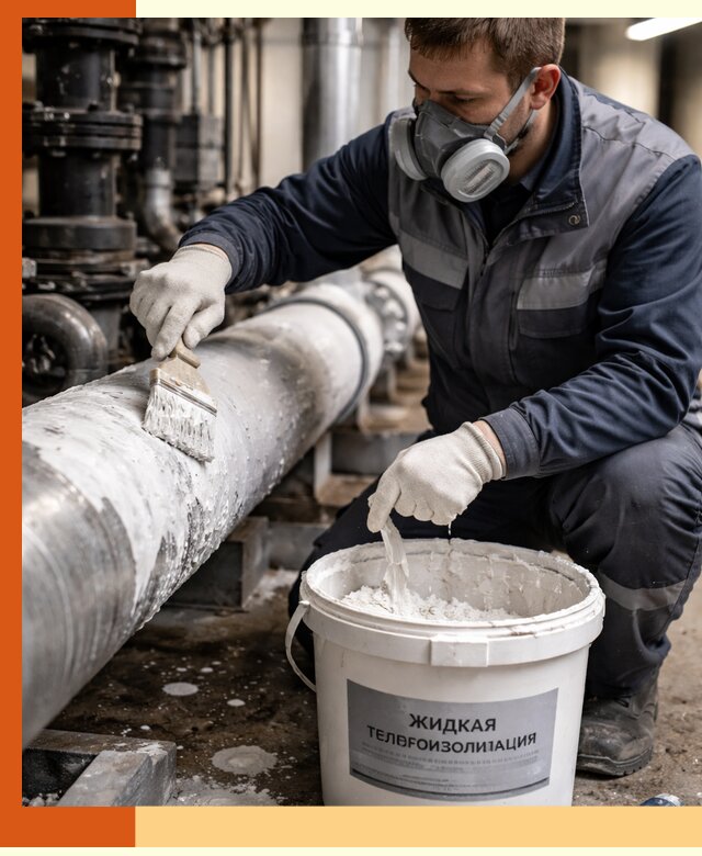 Утепление оборудования жидкой теплоизоляцией в Ноябрьске