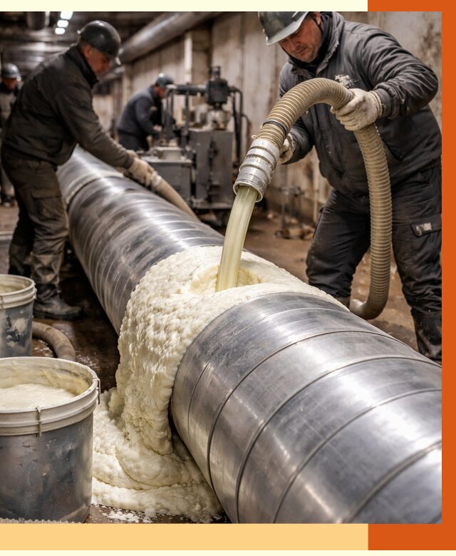 Утепление теплотрассы жидкой теплоизоляцией в Ноябрьске от 4255 руб. | ТепломастерНбс