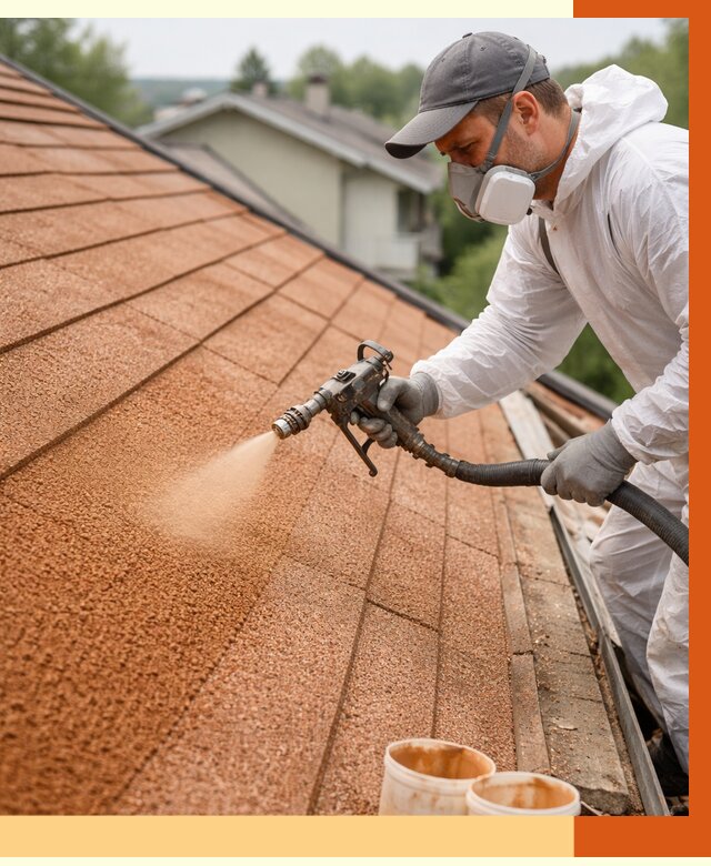 Утепление кровли жидкой пробкой в Ноябрьске от 2735 руб./м² под ключ | ТепломастерНбс