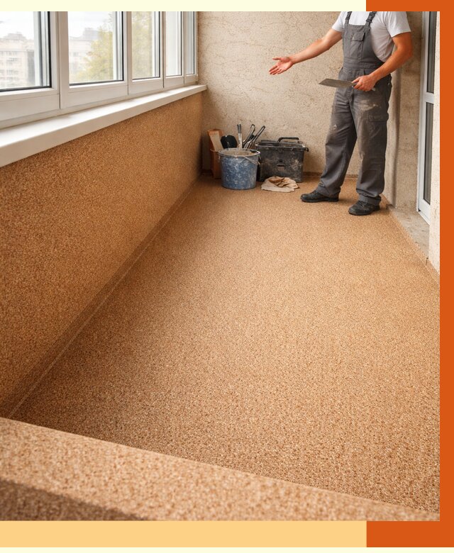 Утепление балкона жидкой пробкой в Ноябрьске от 3697 руб/м² под ключ | ТепломастерНбс