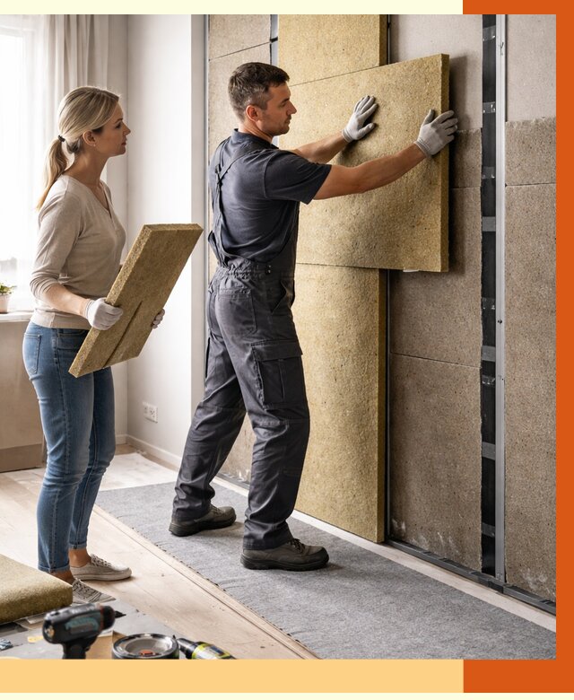 Профессиональная шумоизоляция квартиры в Ноябрьске от 7598 руб. за м2 | ТепломастерНбс