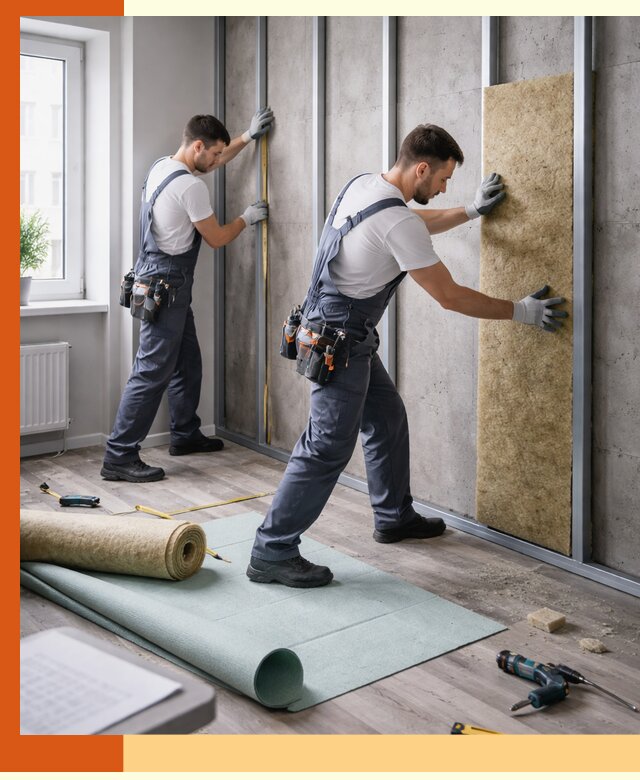 Шумоизоляция квартиры под ключ в Ноябрьске — профессионально и гарантированно