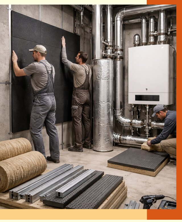 Шумоизоляция котельной в Ноябрьске от 6585 руб. под ключ | Профессиональная звукоизоляция — ТепломастерНбс