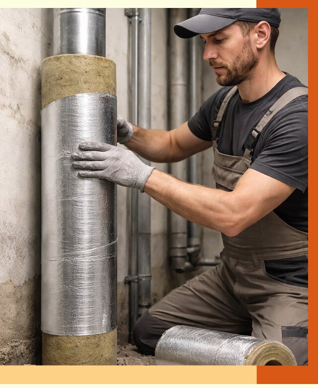 Шумоизоляция труб в Ноябрьске от 1216 руб. — шумоподавление и звукоизоляция труб | ТепломастерНбс