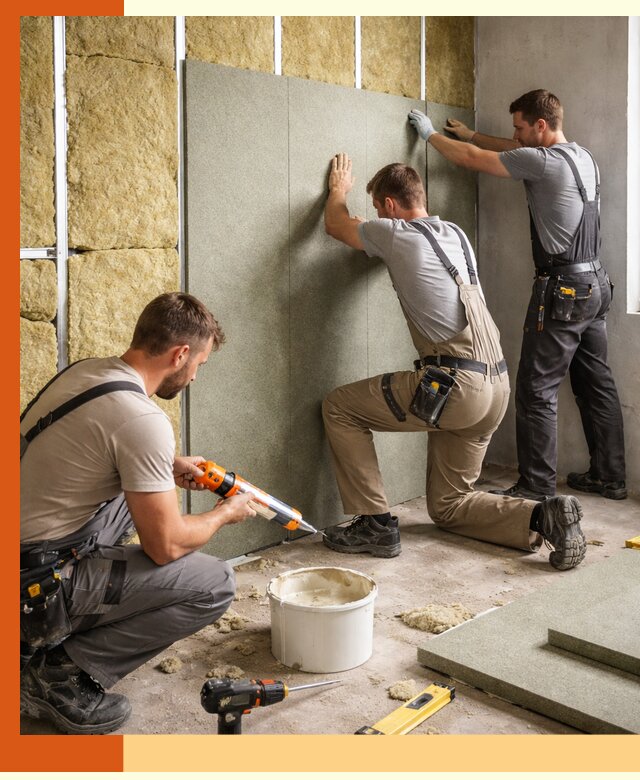 Профессиональная шумоизоляция стен в Ноябрьске для квартир и домов