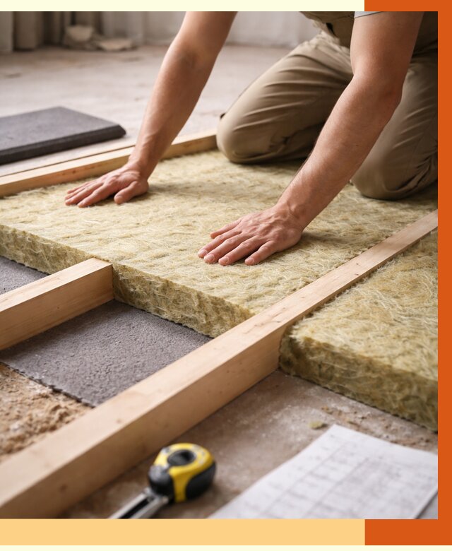 Шумоизоляция пола в Ноябрьске от 1266 руб./м² — профессиональная звукоизоляция | ТепломастерНбс