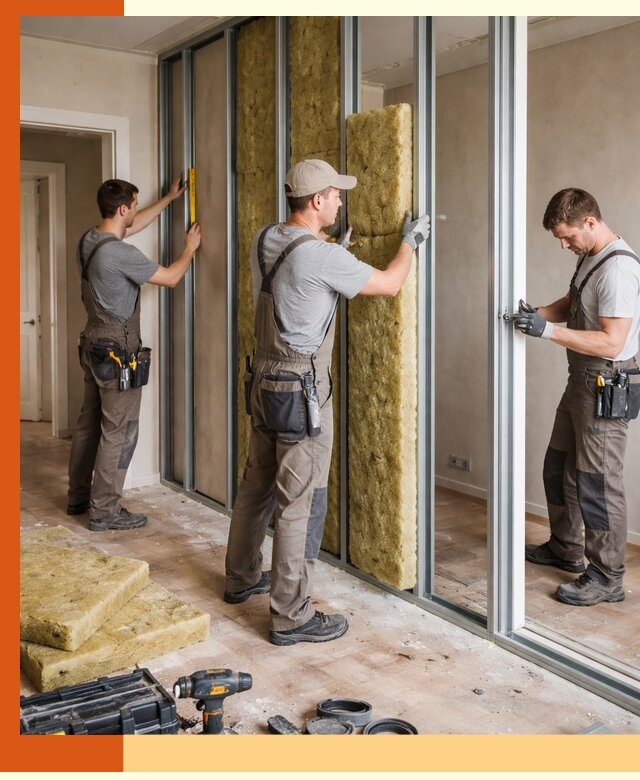 Шумоизоляция межкомнатных перегородок в Ноябрьске эффективно и надёжно