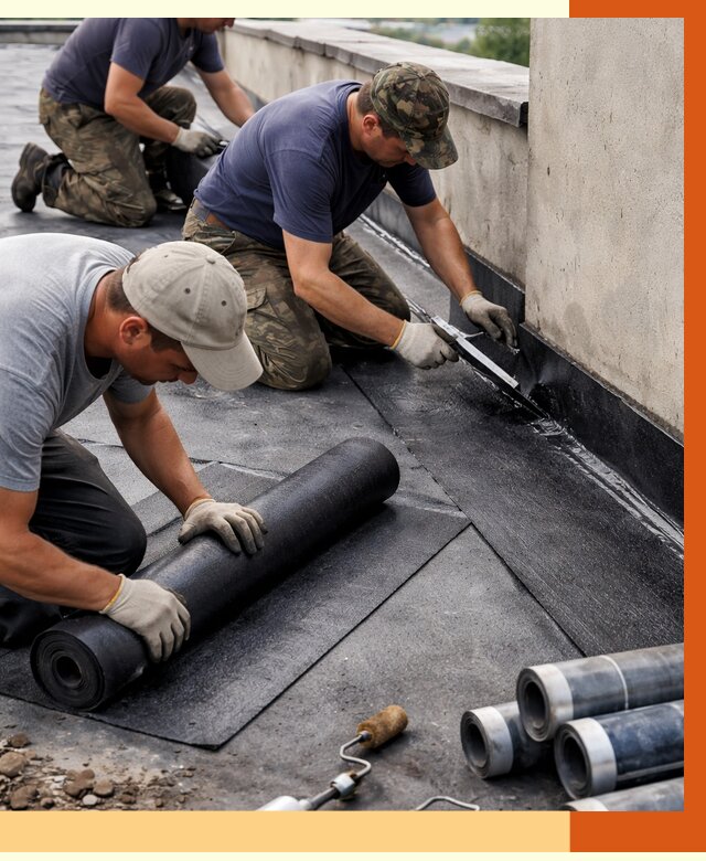 Гидроизоляция кровли в Ноябрьске от 4559 руб. — профессиональная гидроизоляция крыши | ТепломастерНбс