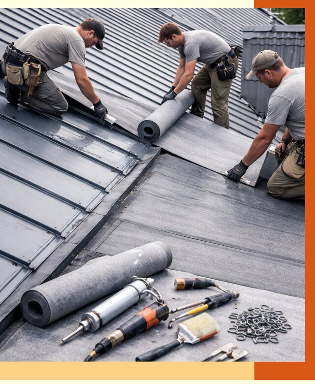 Гидроизоляция металлической кровли полимочевиной в Ноябрьске от 8611 руб. | ТепломастерНбс