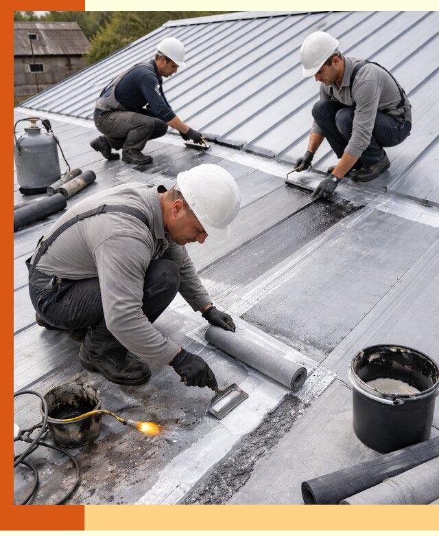 Гидроизоляция металлической кровли с гарантией в Ноябрьске