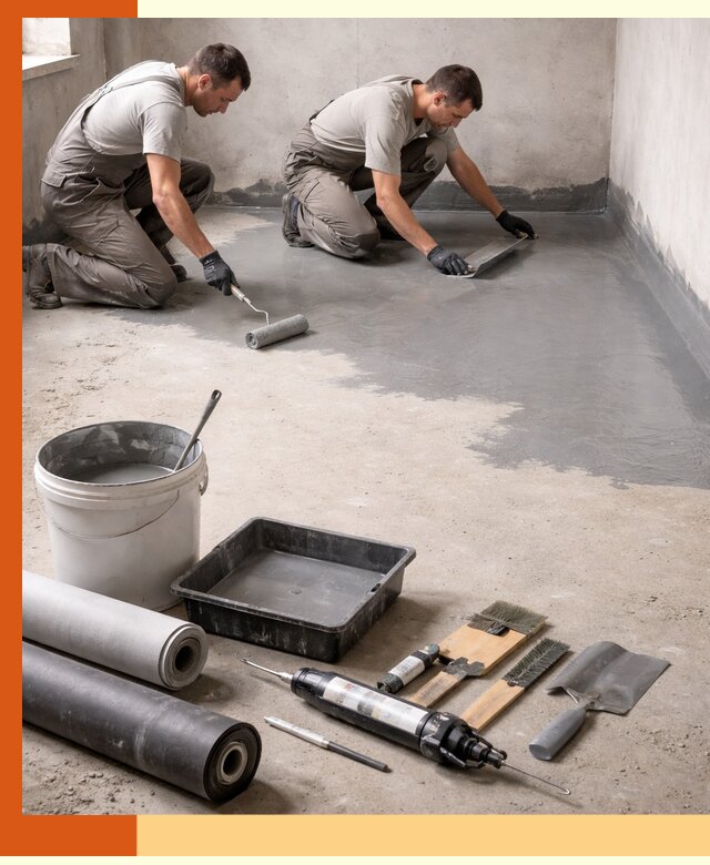 Гидроизоляция пола в Ноябрьске — надежная защита от влаги и протечек