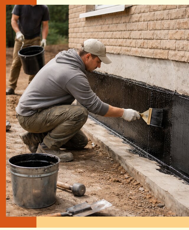 Гидроизоляция цоколя домов и зданий в Ноябрьске эффективными методами