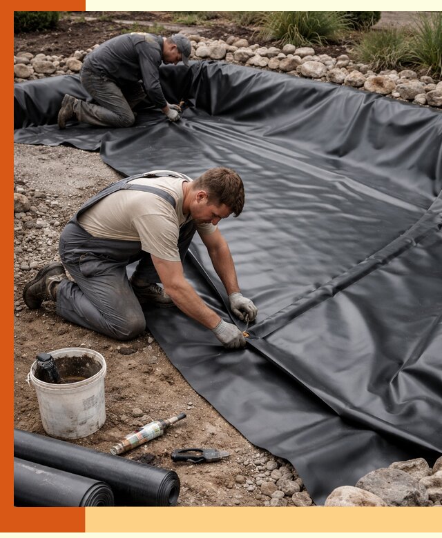 Гидроизоляция пруда в Ноябрьске: надежная защита и герметизация