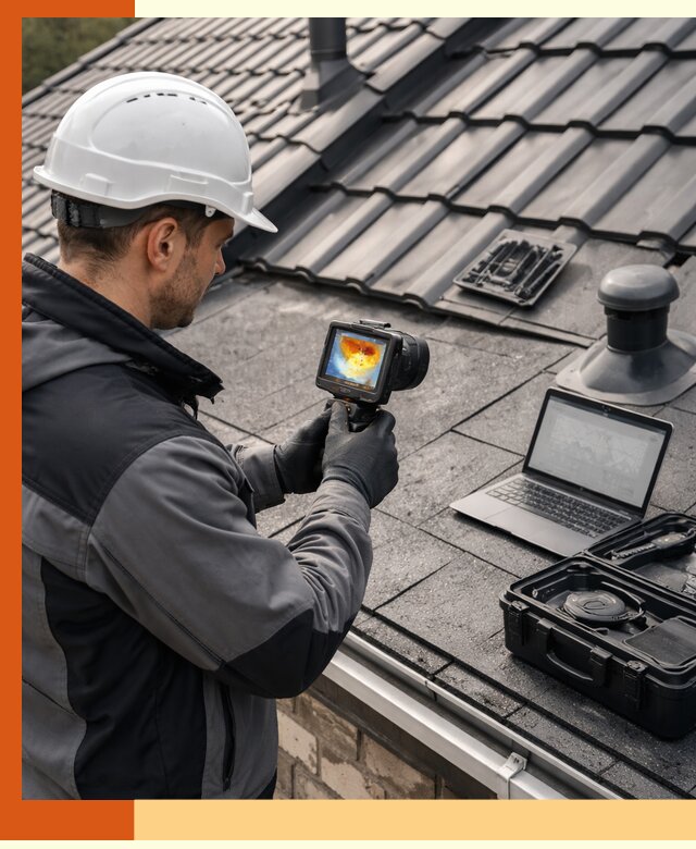 Тепловизионное обследование кровли в Ноябрьске для выявления дефектов