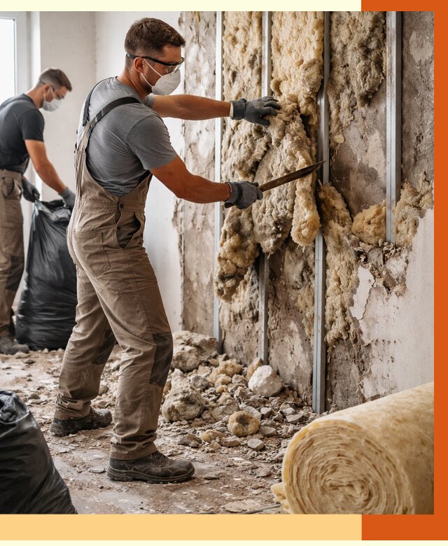 Демонтаж старого утеплителя в Ноябрьске от 3546 руб. — работы под ключ | ТепломастерНбс