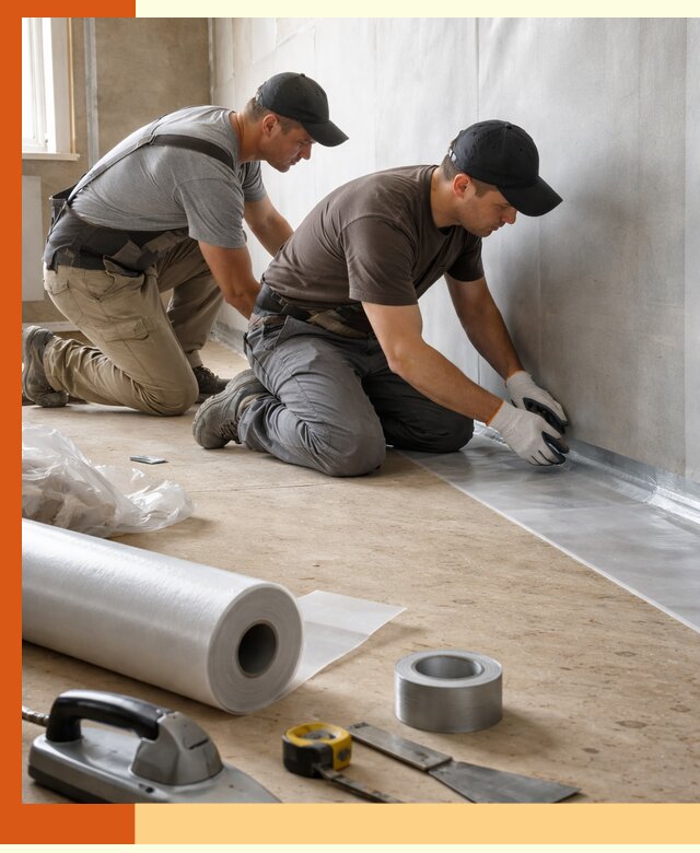 Монтаж пароизоляции для дома и помещений в Ноябрьске